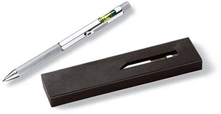 Kugelschreiber mit Wasserwaage